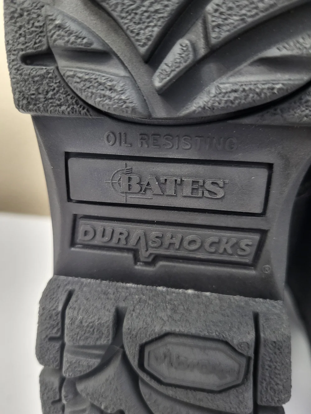 Bates Dura Shocks Boots Youth Big Kid Size 4 Black Lace Up Steel Toe